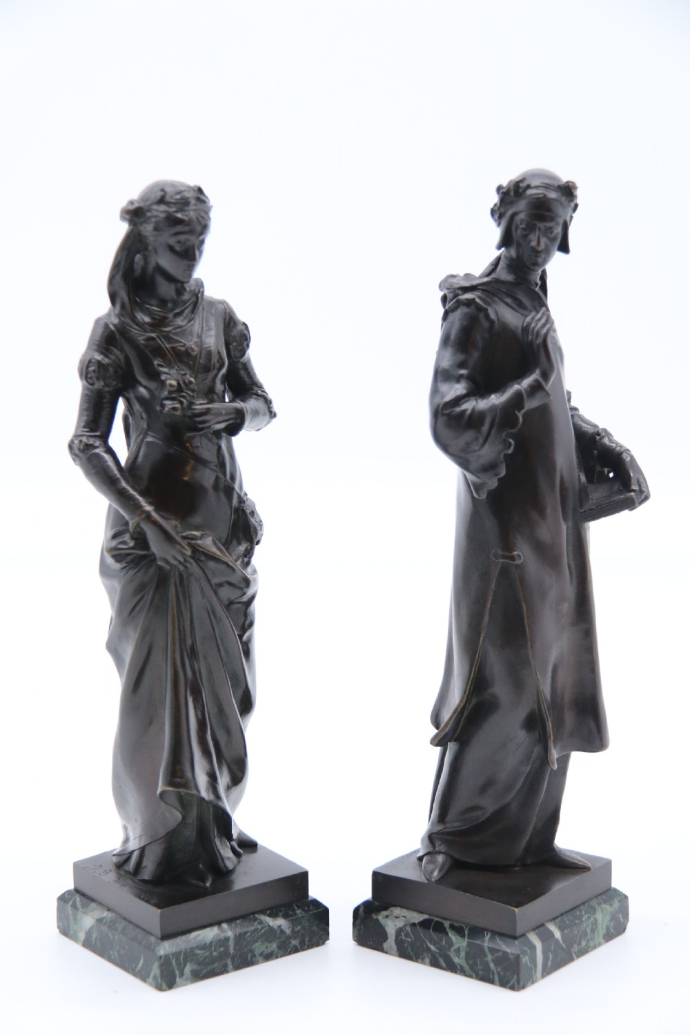 A fine pair of 19th century Renaissance style bronzes by Jean Baptiste Germain View VIII