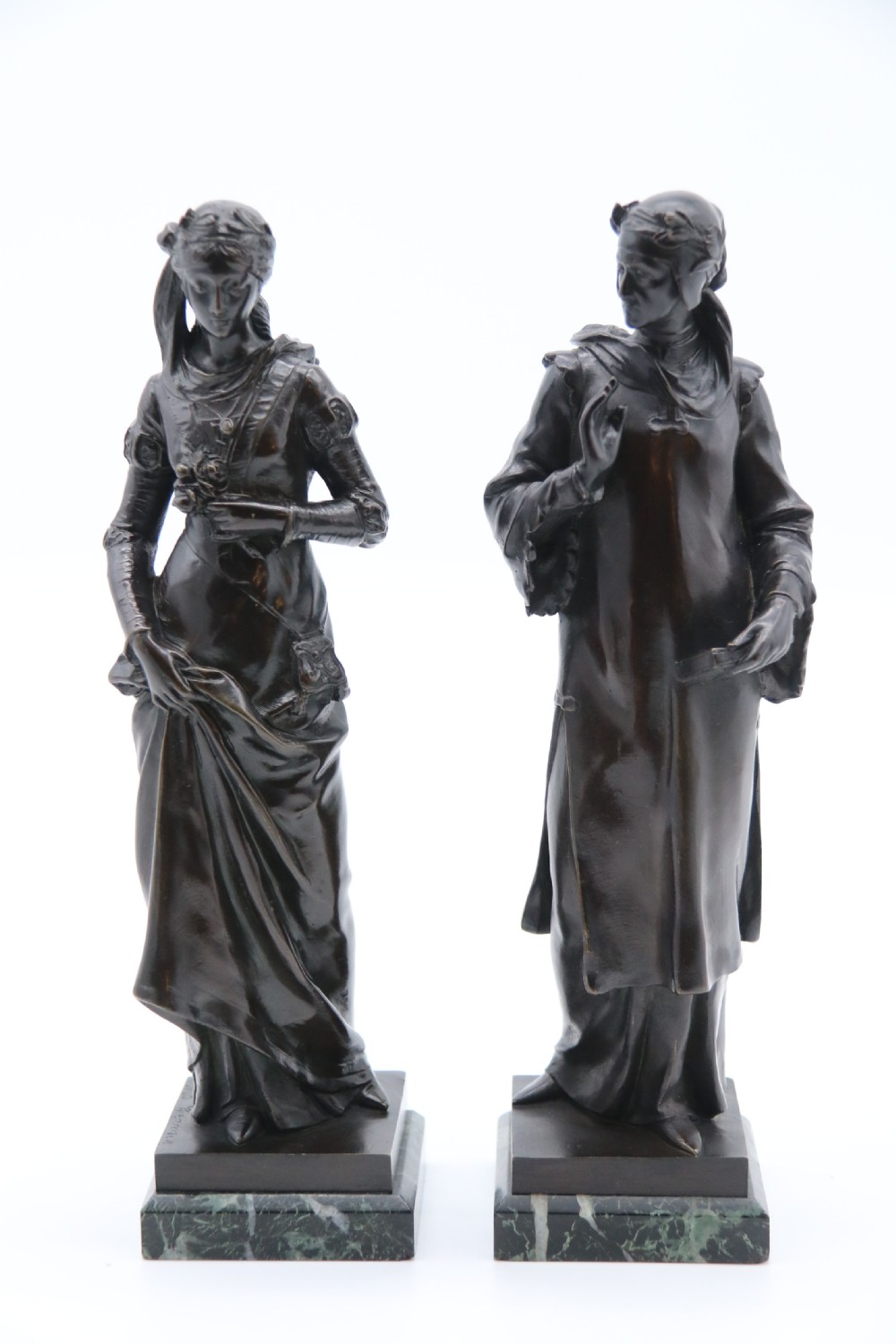 A fine pair of 19th century Renaissance style bronzes by Jean Baptiste Germain View IX