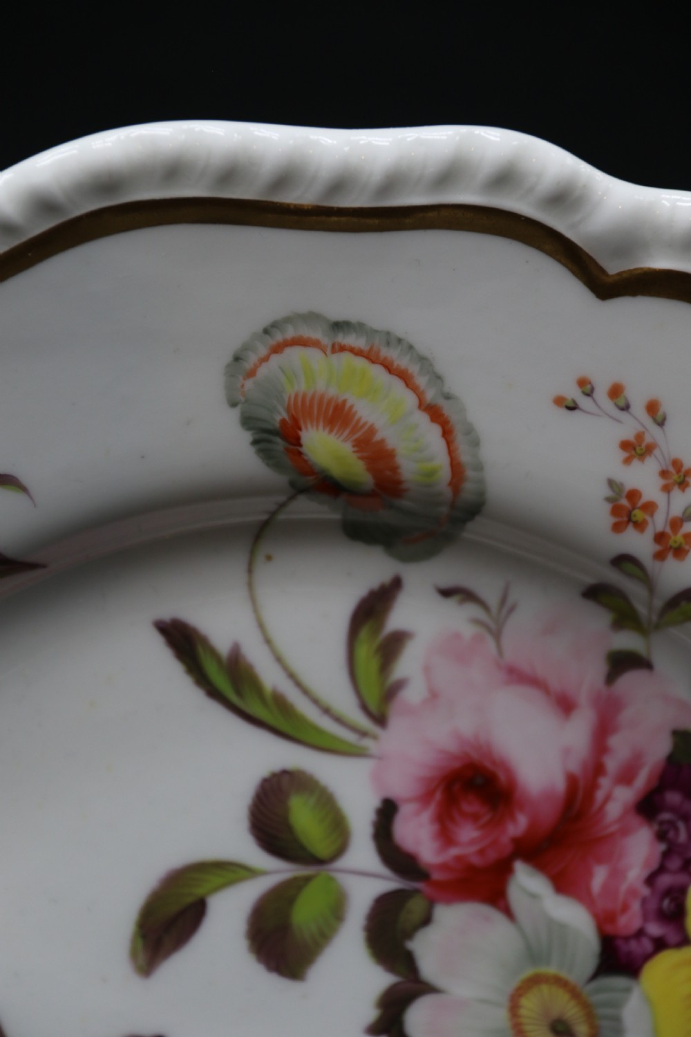A rare hand painted floral plate from the English Daniel porcelain factory, circa 1825



 View V