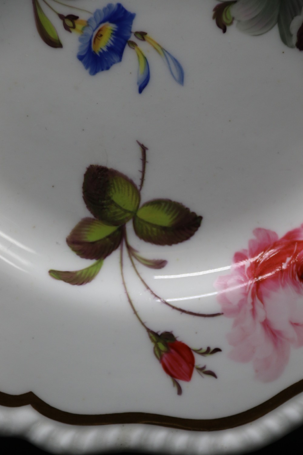 A rare hand painted floral plate from the English Daniel porcelain factory, circa 1825



 View VI