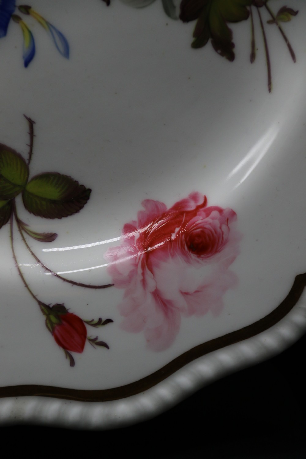 A rare hand painted floral plate from the English Daniel porcelain factory, circa 1825



 View VIII