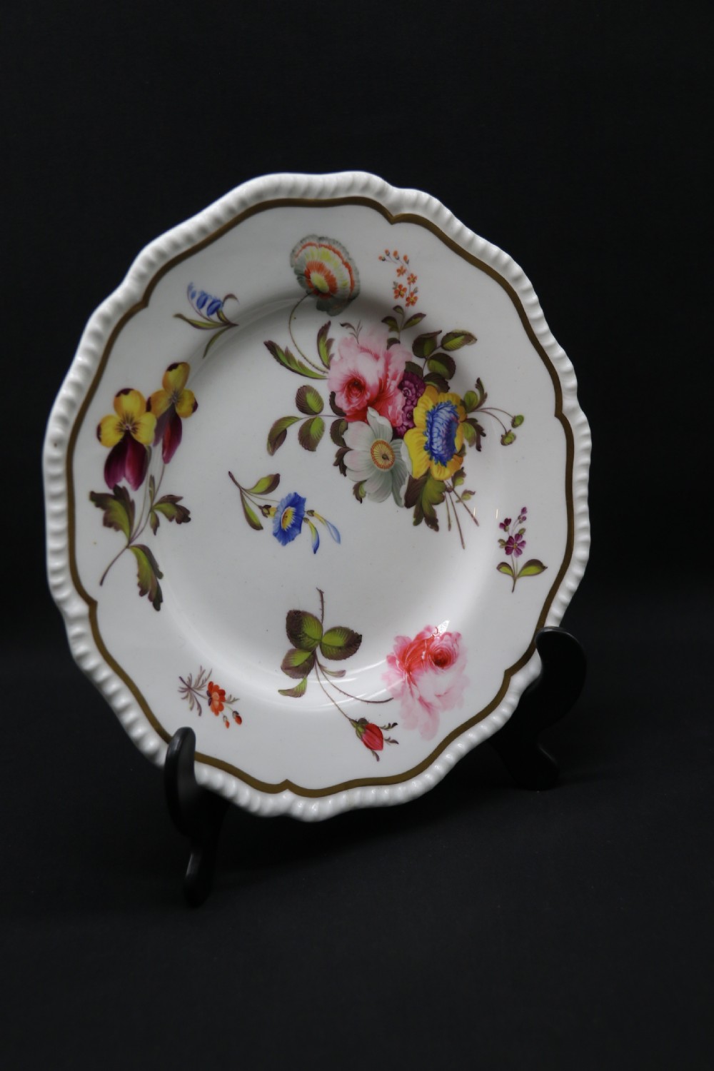 A rare hand painted floral plate from the English Daniel porcelain factory, circa 1825



 View IX