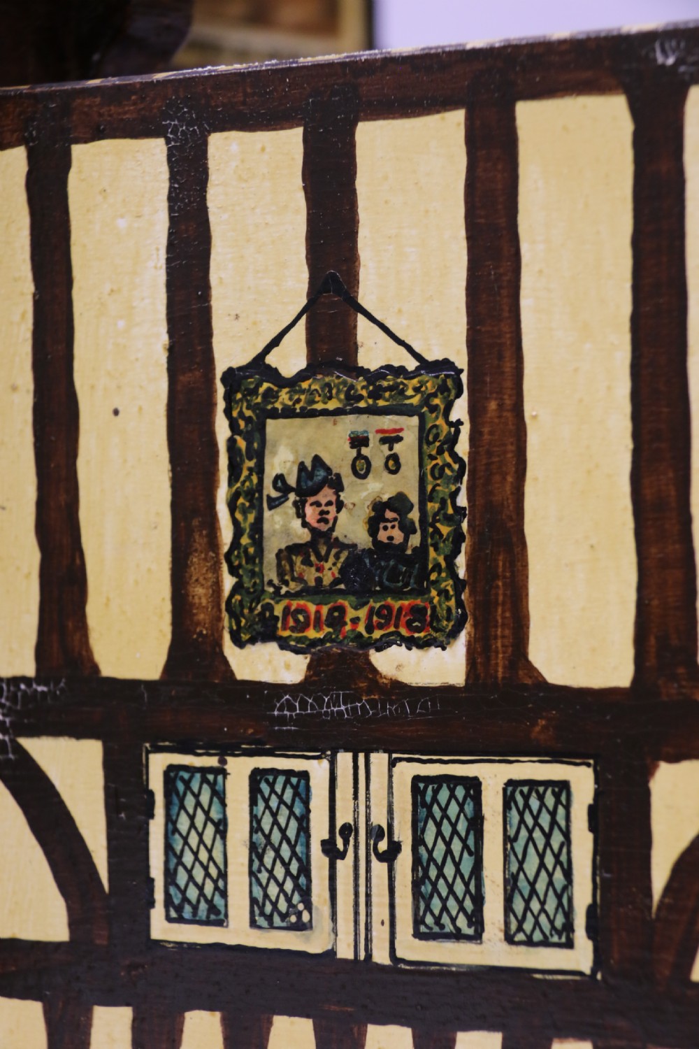 A rare folk art hotel post box in the form of a half timbered inn View XXIV