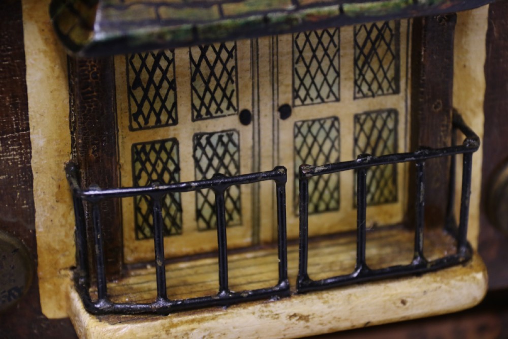 A rare folk art hotel post box in the form of a half timbered inn View XXVII