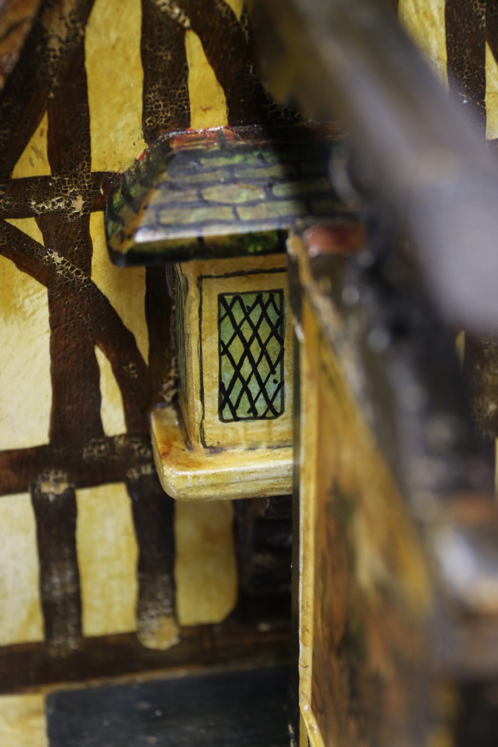 A rare folk art hotel post box in the form of a half timbered inn View XXIX