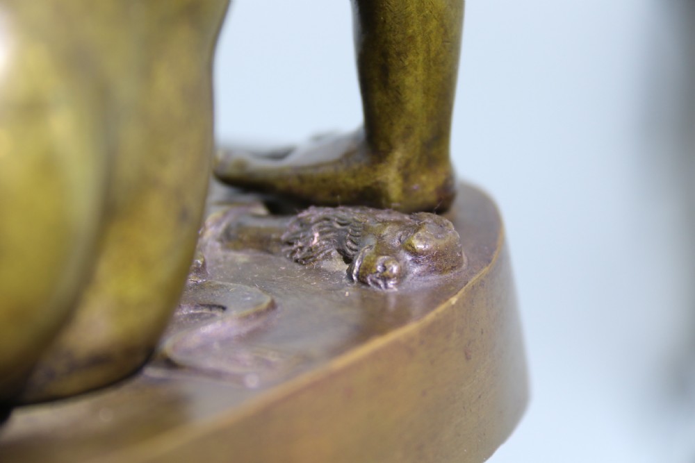 A fine mid 19th century Italian Grand Tour bronze study taken from the antique the dying Gaul. View XI