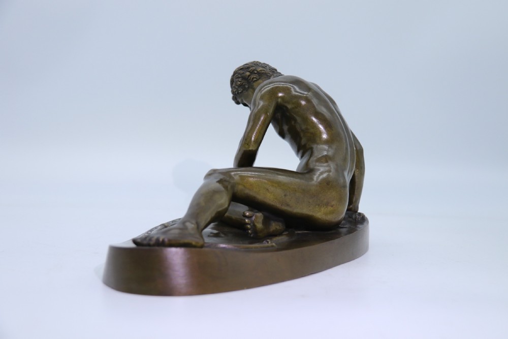A fine mid 19th century Italian Grand Tour bronze study taken from the antique the dying Gaul. View XX