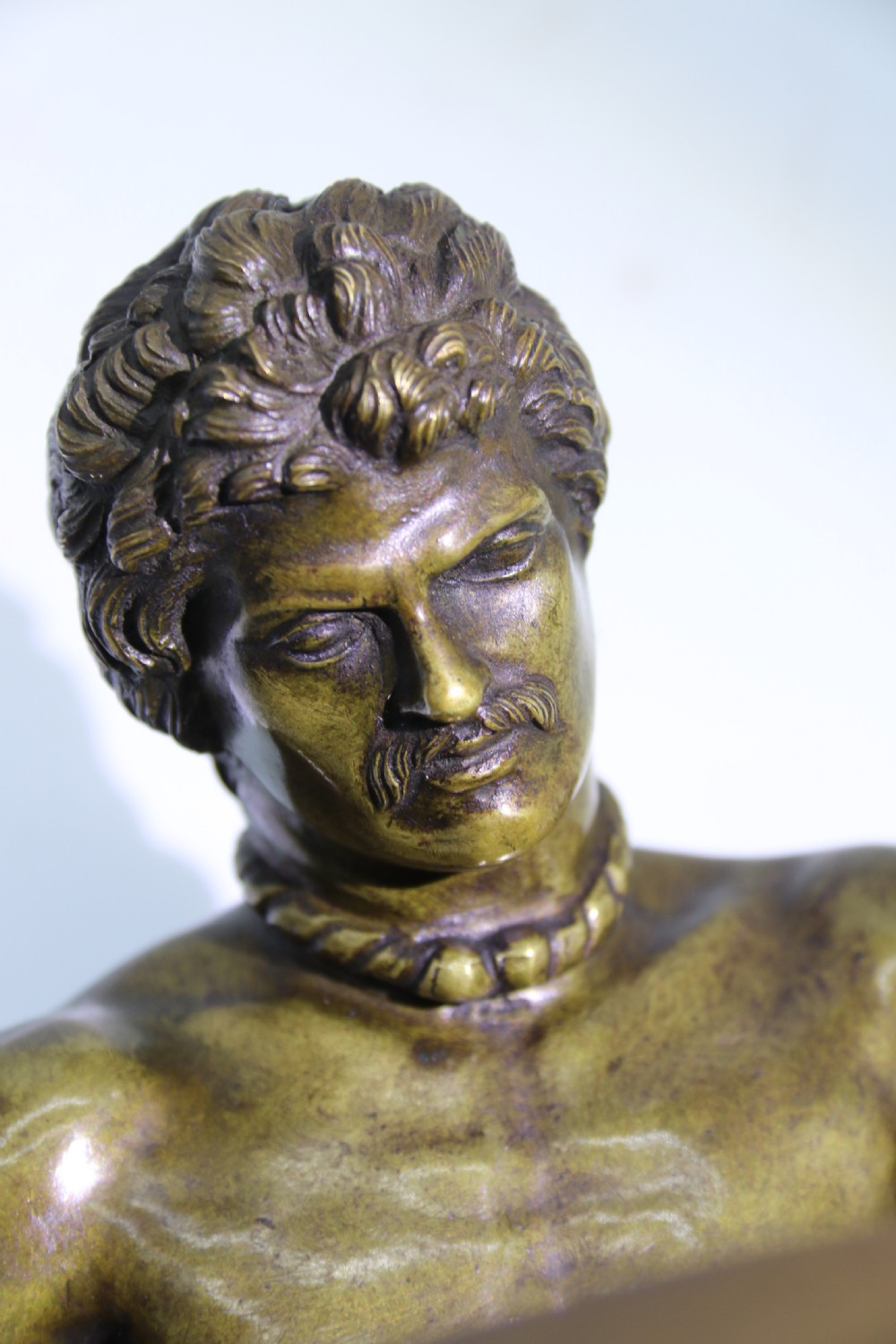 A fine mid 19th century Italian Grand Tour bronze study taken from the antique the dying Gaul. View XXIII