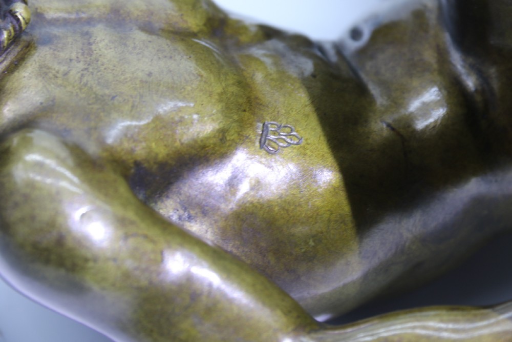 A fine mid 19th century Italian Grand Tour bronze study taken from the antique the dying Gaul. View XXIV