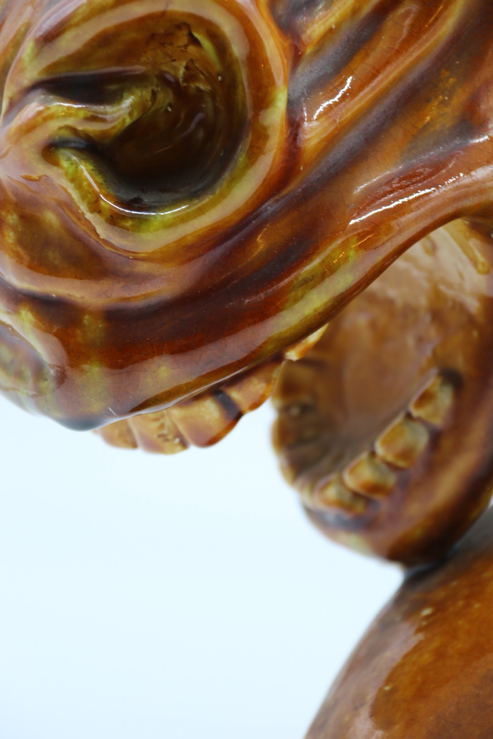 A most impressive 1930s Italian pottery sculpture of a frenzied stallion View XVI
