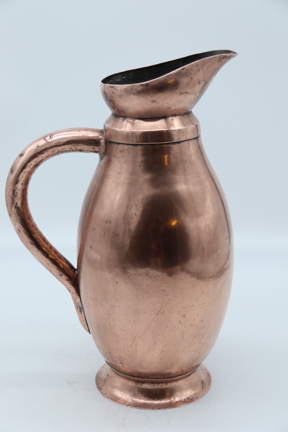 A large baronial copper ale or cider jug from the arts and crafts period, circa 1890 View VII