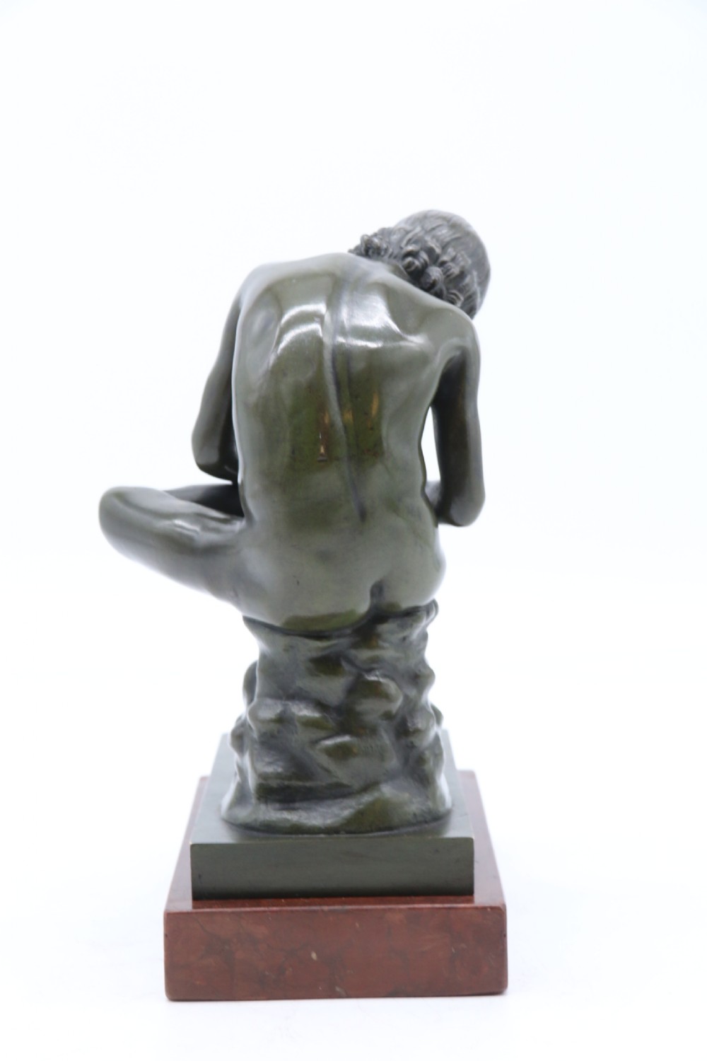 A fine 19th century Italian Grand Tour bronze figure of Spinario, the boy with the thorn. View IV