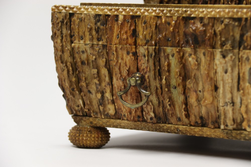 An early 19th century Anglo Indian desk inkstand made from deer antler and horn View XVII
