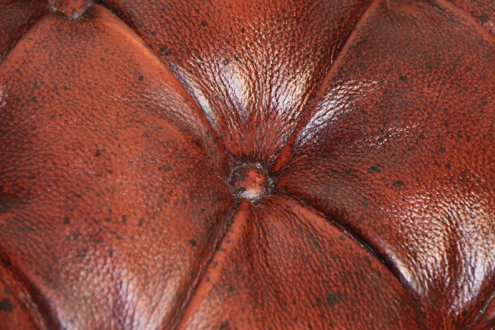 19th century large carved walnut and leather upholstered stool

 View VIII