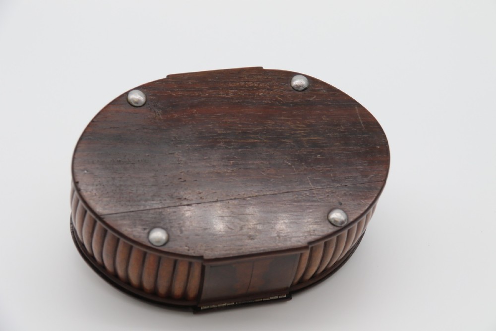 French Art Deco period oval shaped carved  wood jewel casket View VIII
