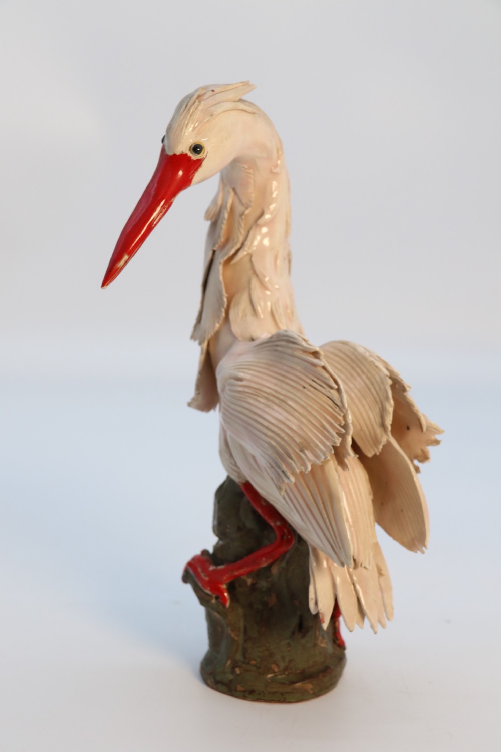 A superb pair of 19th century Meiji period Japanese hand made pottery storks, circa 1900

 View XIV