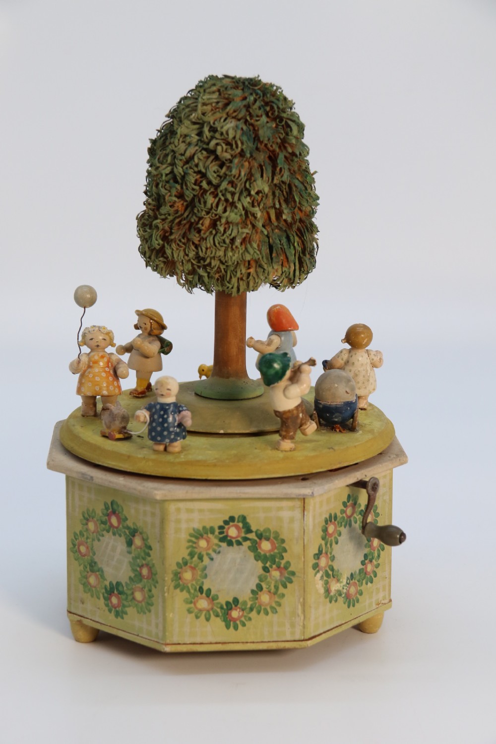 A rare Swiss musical automaton novelty nursery merry go round. View II