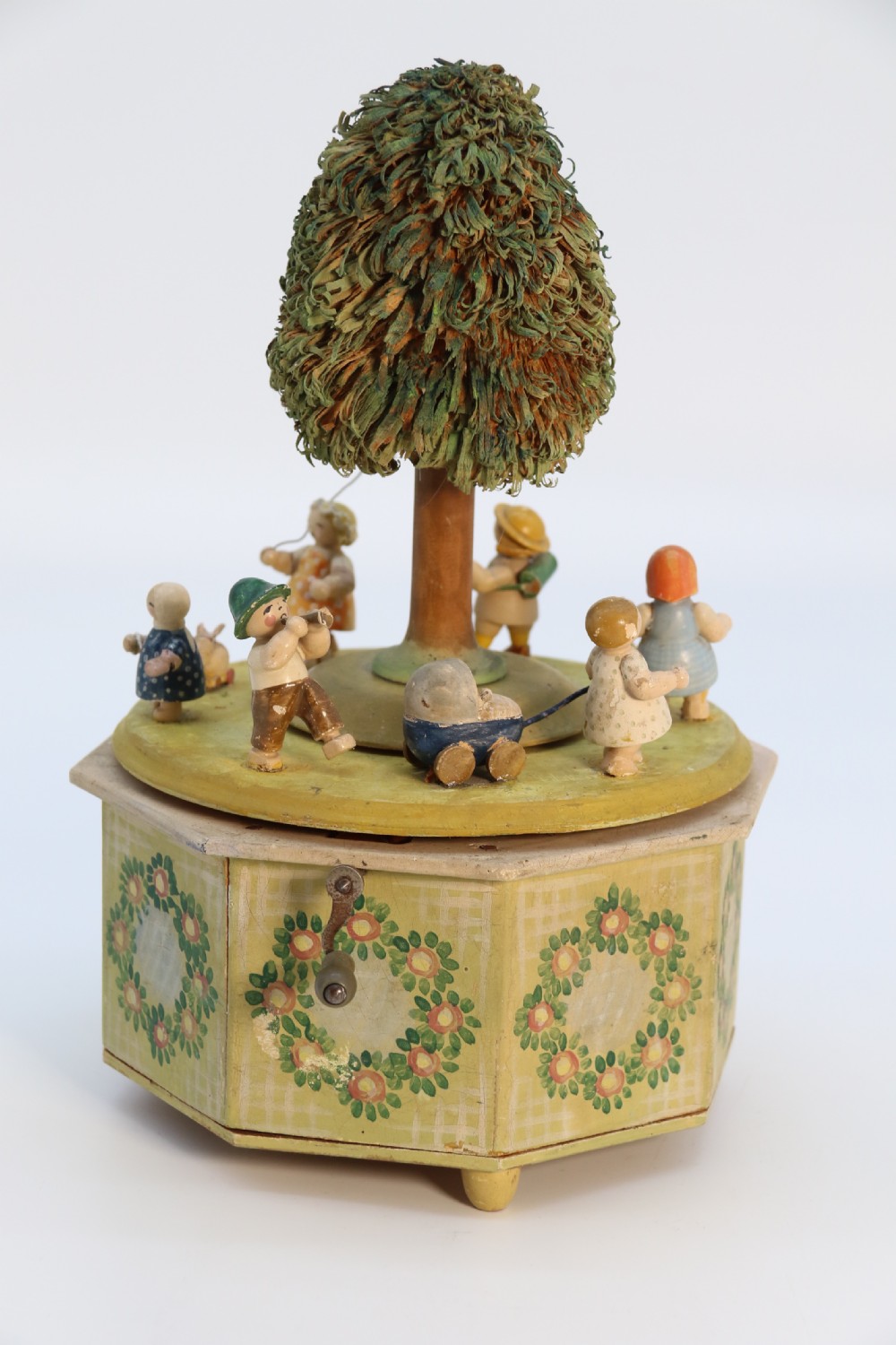 A rare Swiss musical automaton novelty nursery merry go round. View IV
