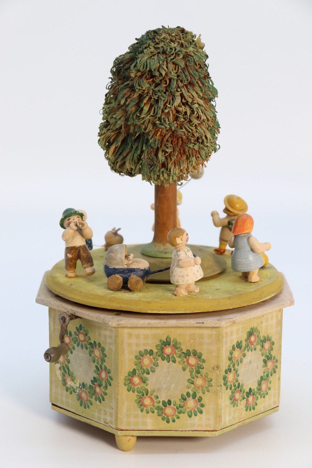 A rare Swiss musical automaton novelty nursery merry go round. View V
