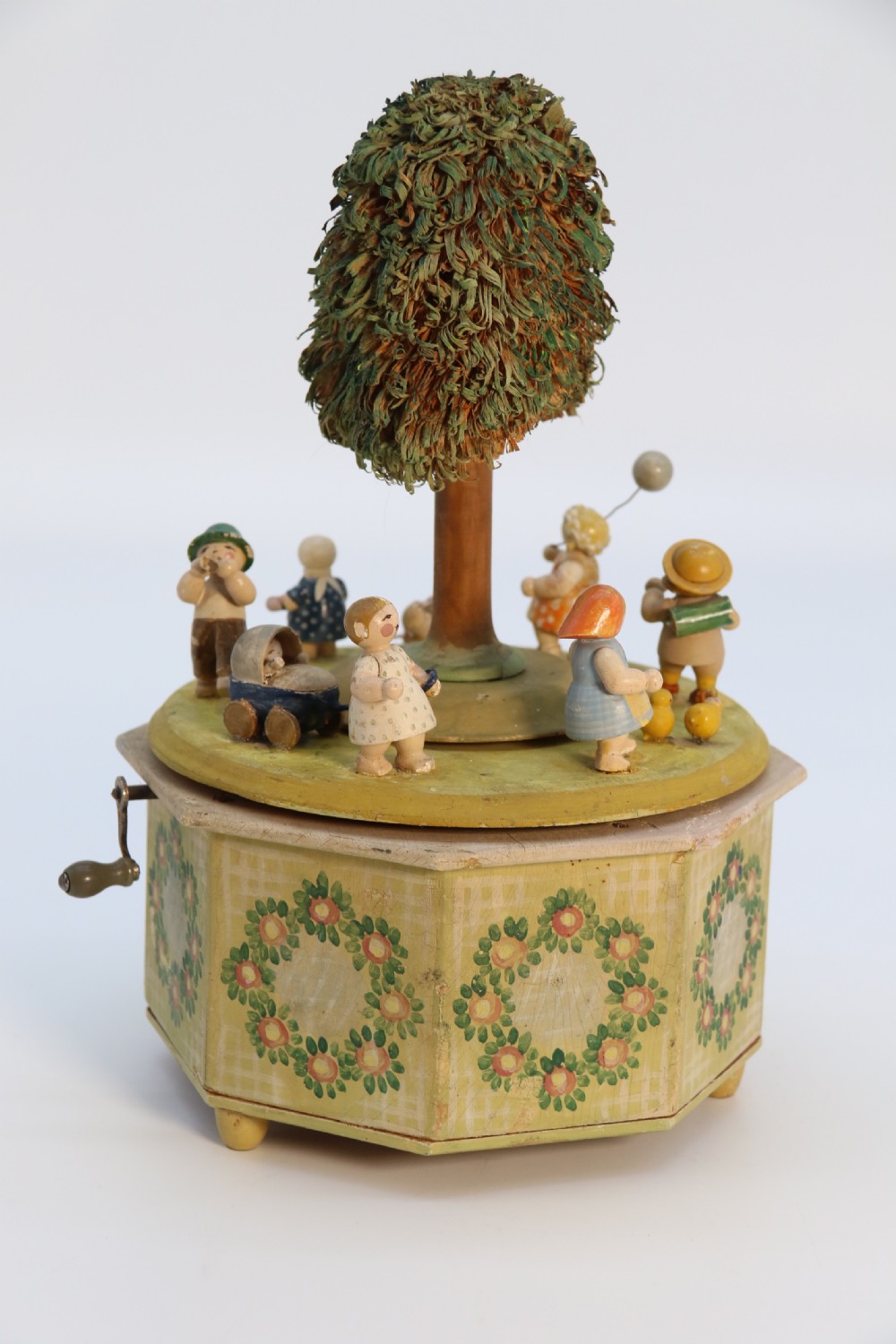 A rare Swiss musical automaton novelty nursery merry go round. View VI