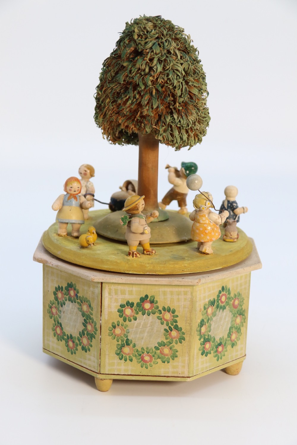 A rare Swiss musical automaton novelty nursery merry go round. View X