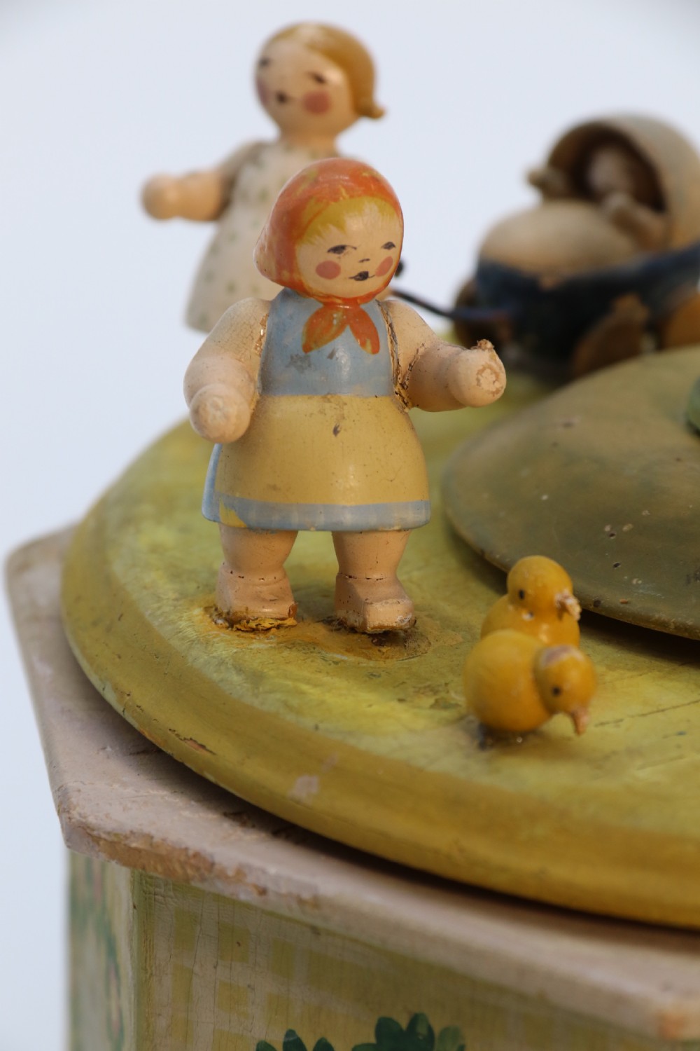 A rare Swiss musical automaton novelty nursery merry go round. View XI