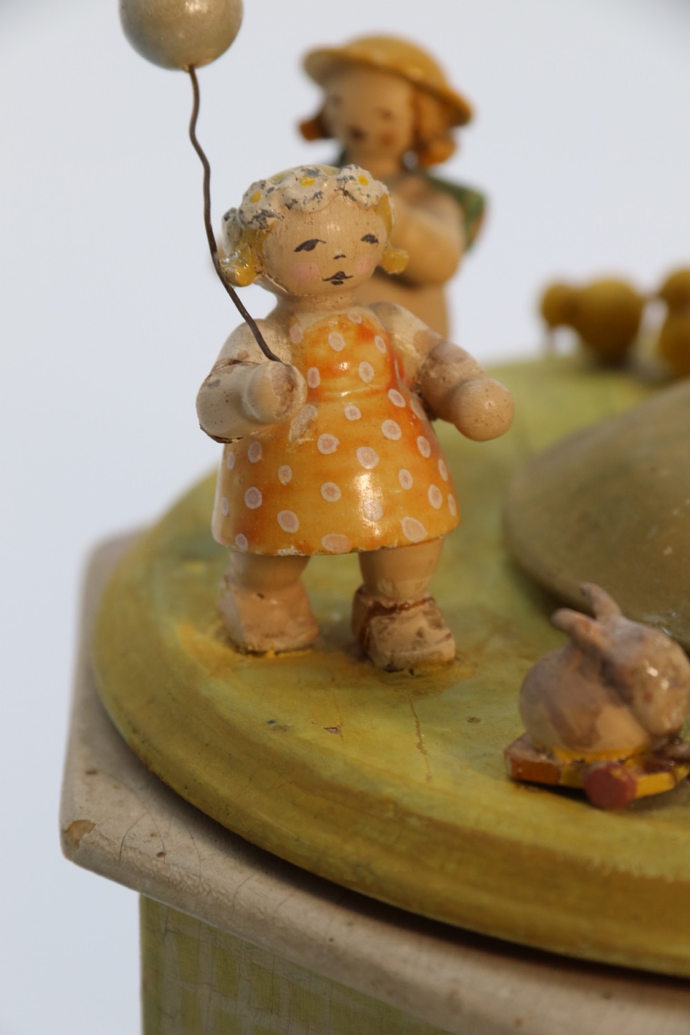 A rare Swiss musical automaton novelty nursery merry go round. View XII