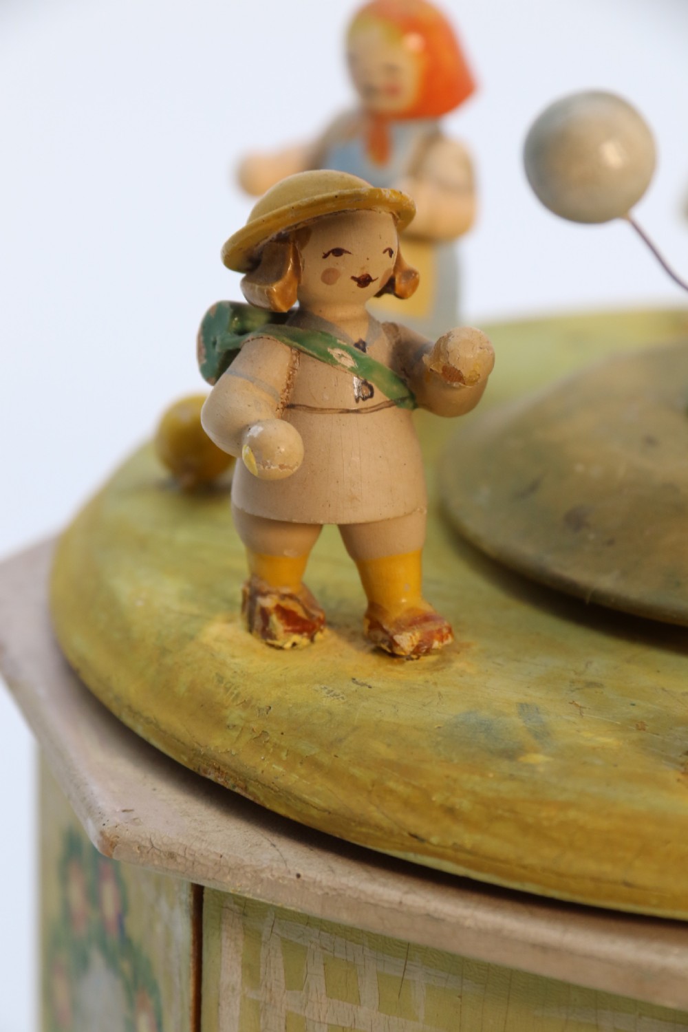 A rare Swiss musical automaton novelty nursery merry go round. View XIII