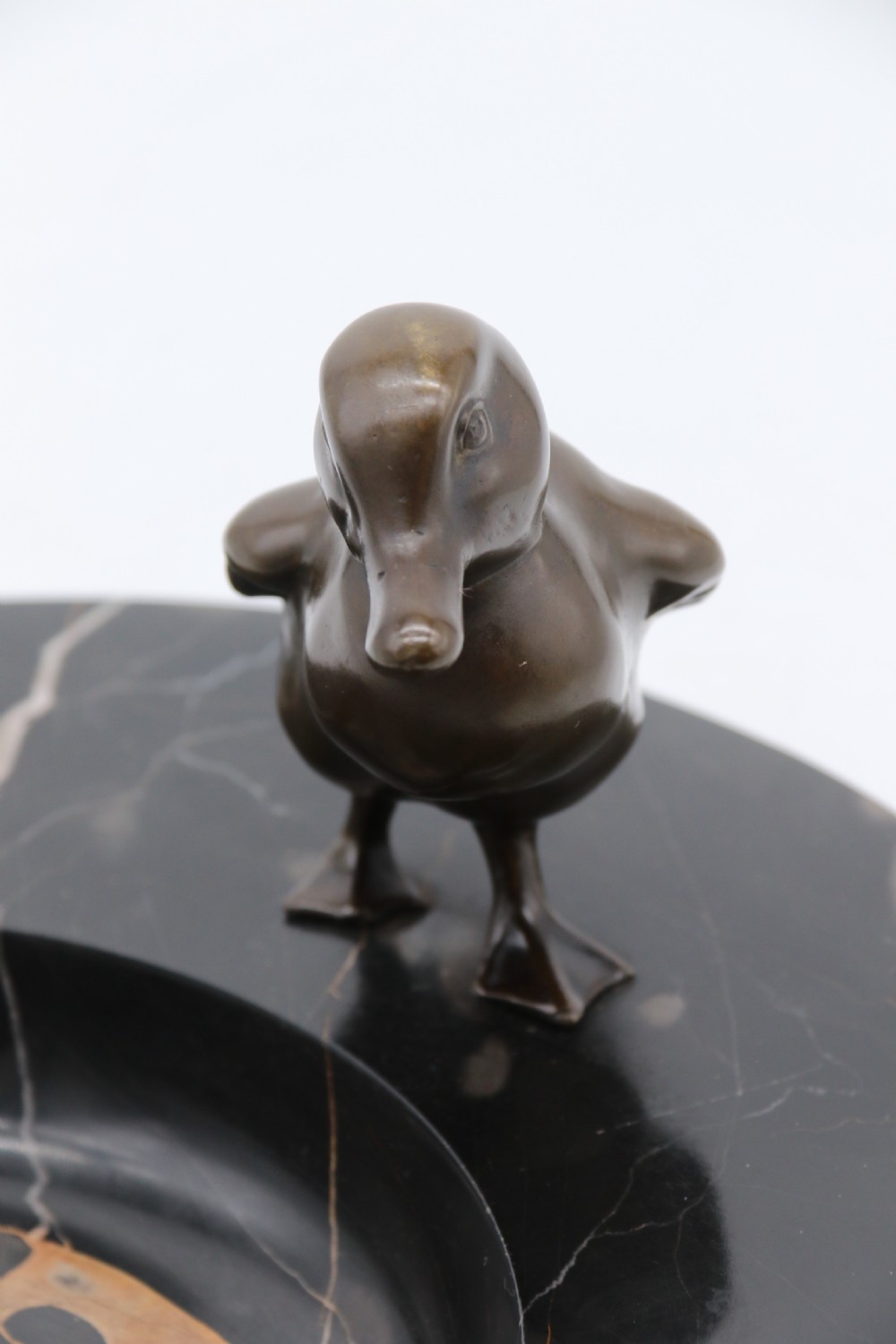 A most pleasing 1930s marble and bronze mounted bowl or desk tidy.
 View XIII
