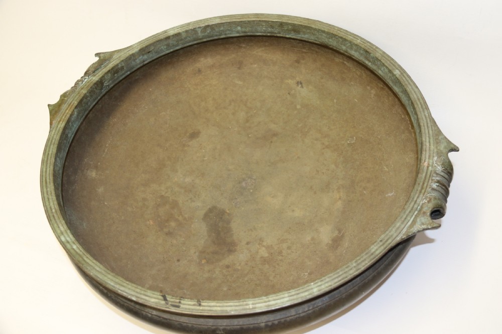 A rare 18th century Indian bronze Urli temple bowl View IX