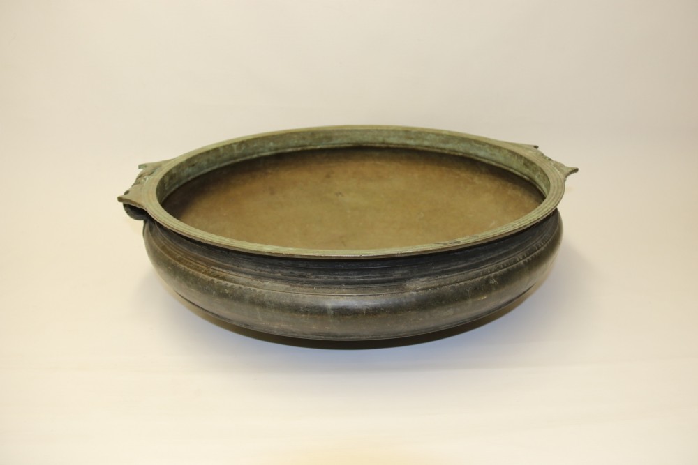A rare 18th century Indian bronze Urli temple bowl View XVI
