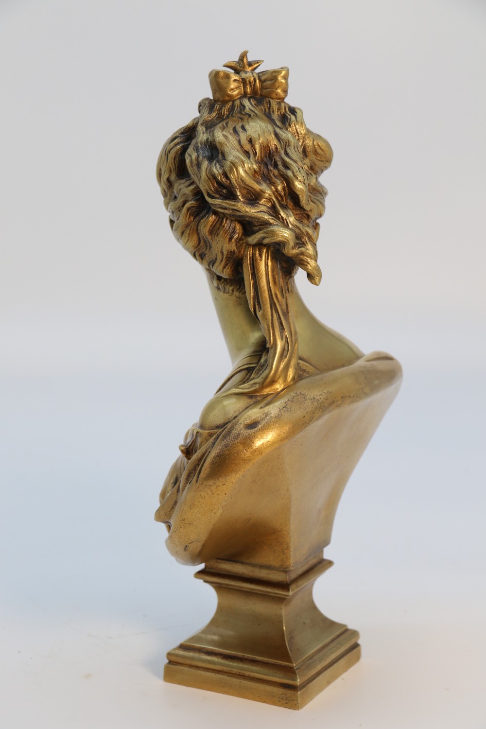 A Superb 19th century gilt bronze bust of Diana the Huntress after Jean Antoine Houdon (1741 – 1828) View V