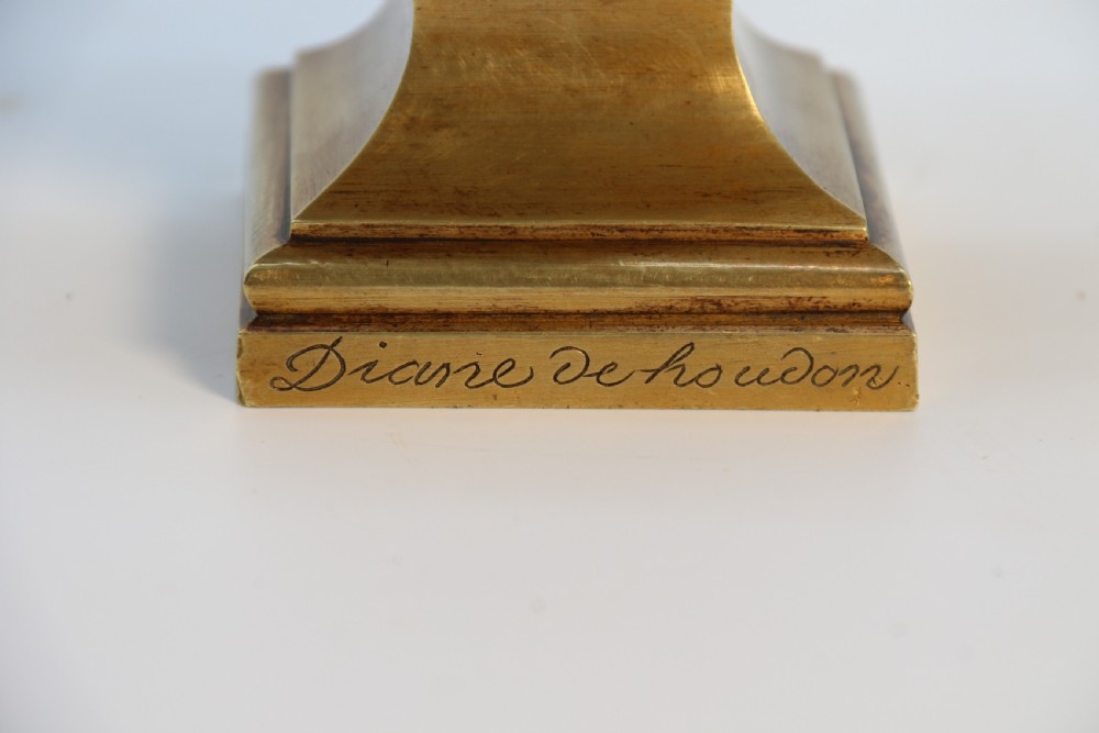 A Superb 19th century gilt bronze bust of Diana the Huntress after Jean Antoine Houdon (1741 – 1828) View X