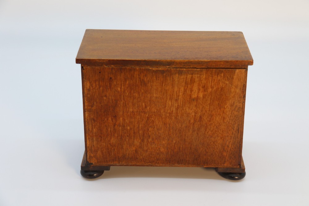 A superb mid Victorian miniature apprentice piece chest of drawers, circa 1860 View IX