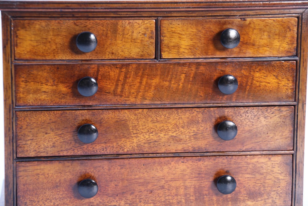 A superb mid Victorian miniature apprentice piece chest of drawers, circa 1860 View XX