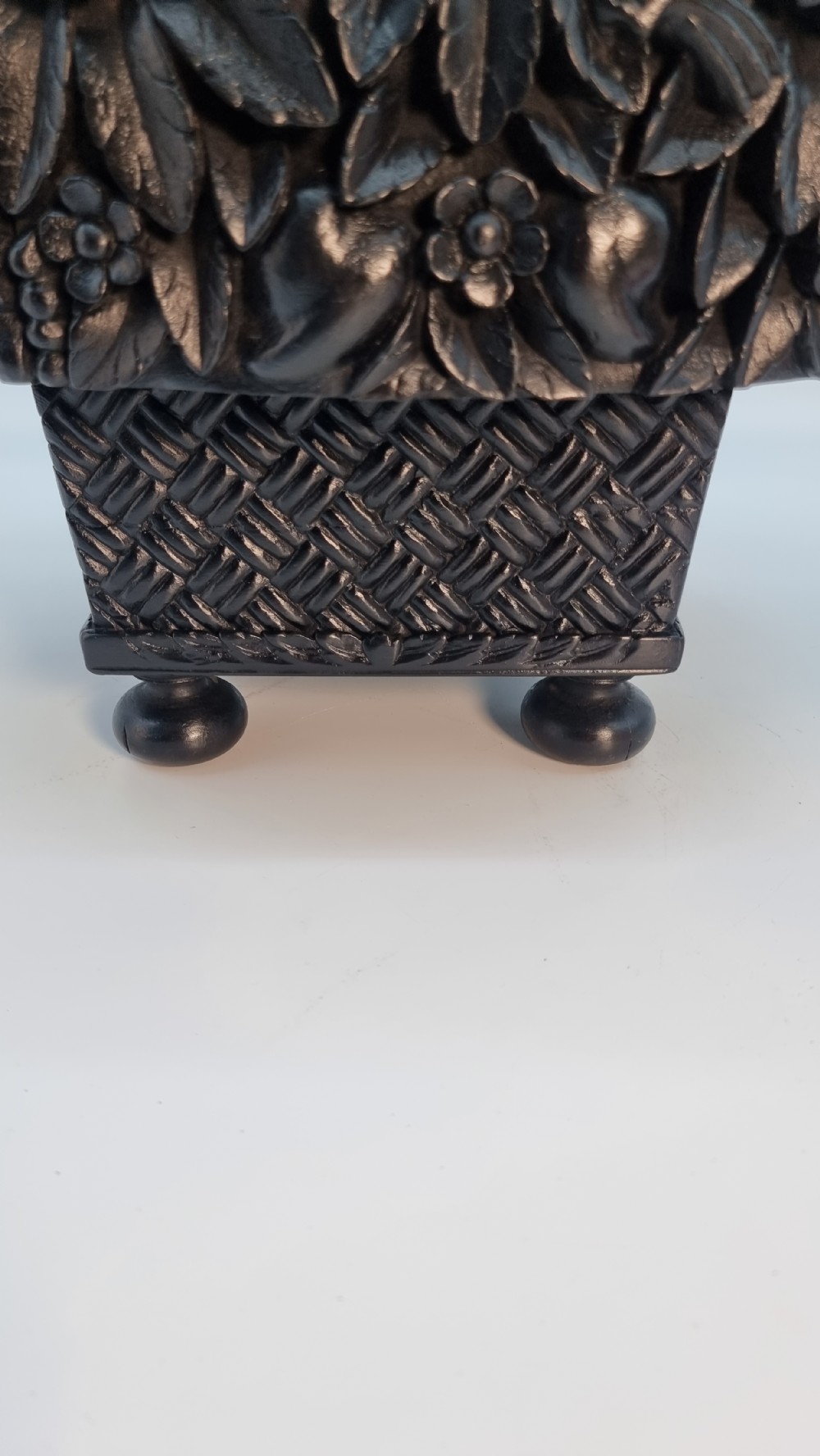 A very rare Anglo Indian Raj period carved solid ebony table centre piece/jardinière View XV