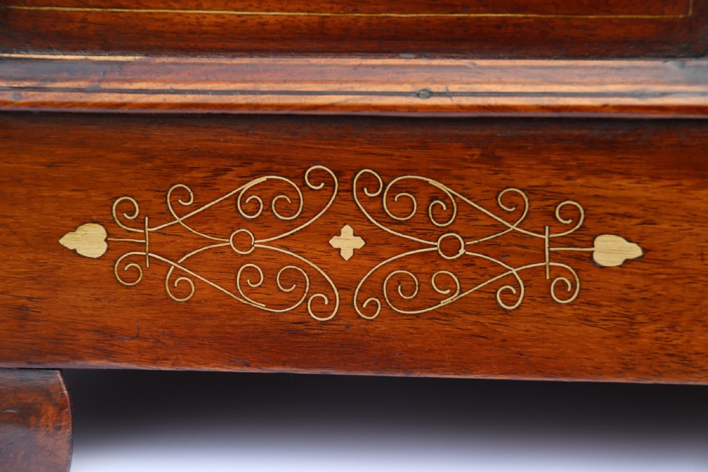 An Indian teak and brass inlaid marriage or dowry chest View V