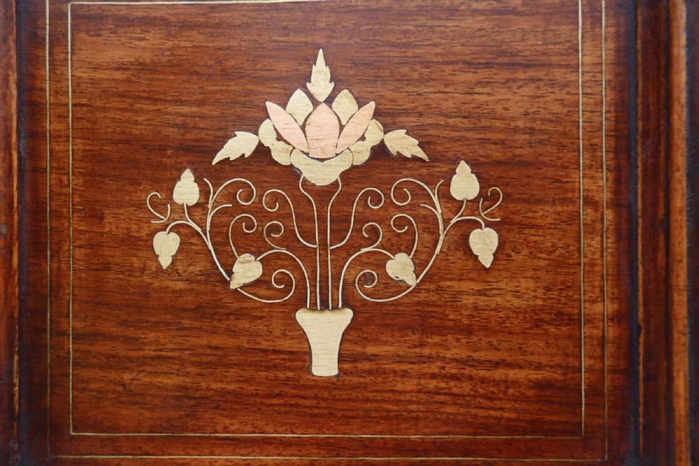 An Indian teak and brass inlaid marriage or dowry chest View XVIII