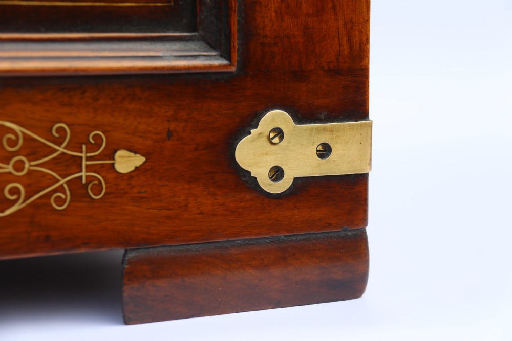 An Indian teak and brass inlaid marriage or dowry chest View XXI