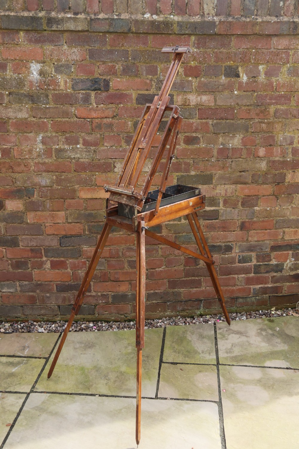 An early 20th century metamorphic artist's folding easel circa 1920 View VI