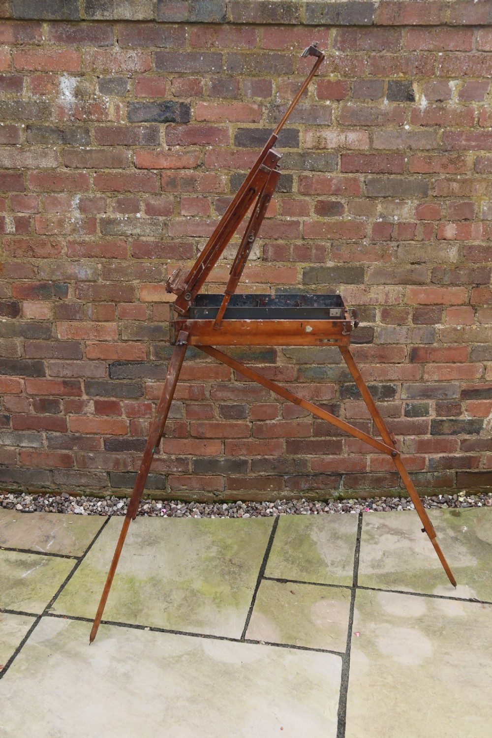 An early 20th century metamorphic artist's folding easel circa 1920 View VII