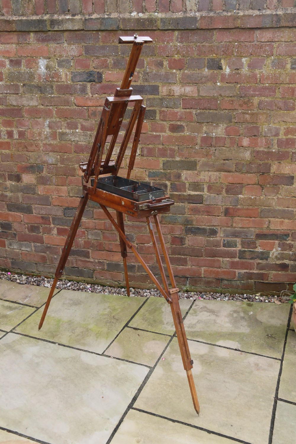 An early 20th century metamorphic artist's folding easel circa 1920 View VIII