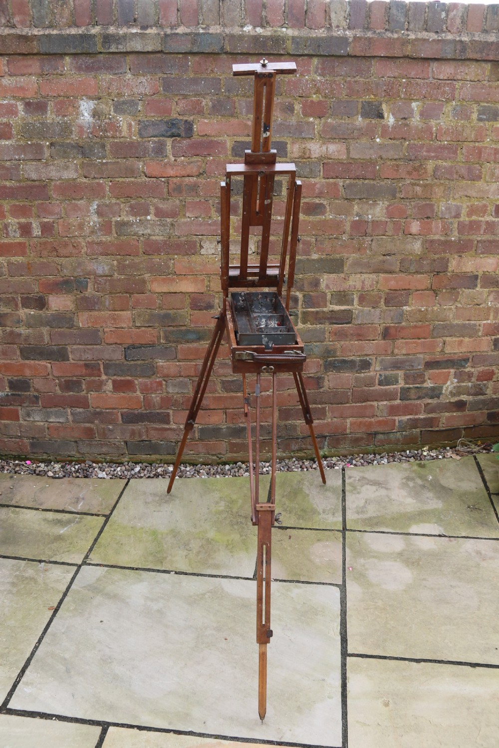 An early 20th century metamorphic artist's folding easel circa 1920 View IX