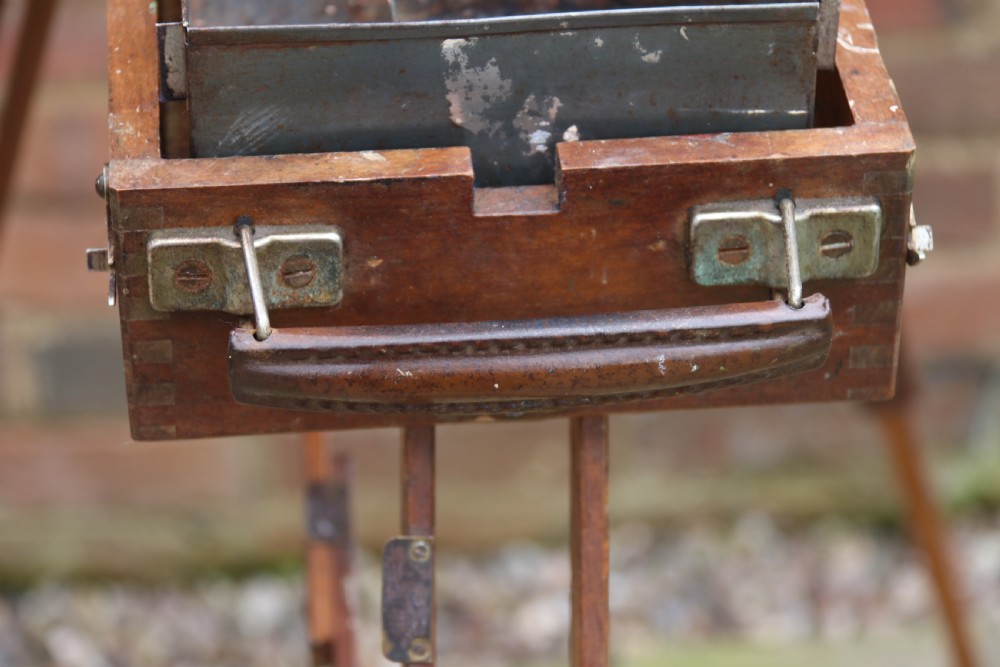 An early 20th century metamorphic artist's folding easel circa 1920 View XII