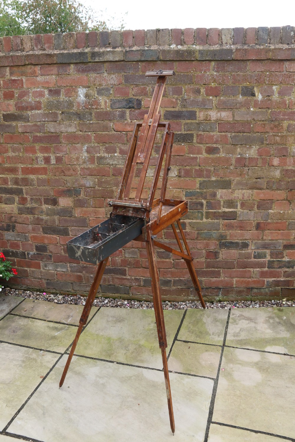 An early 20th century metamorphic artist's folding easel circa 1920 View XVIII