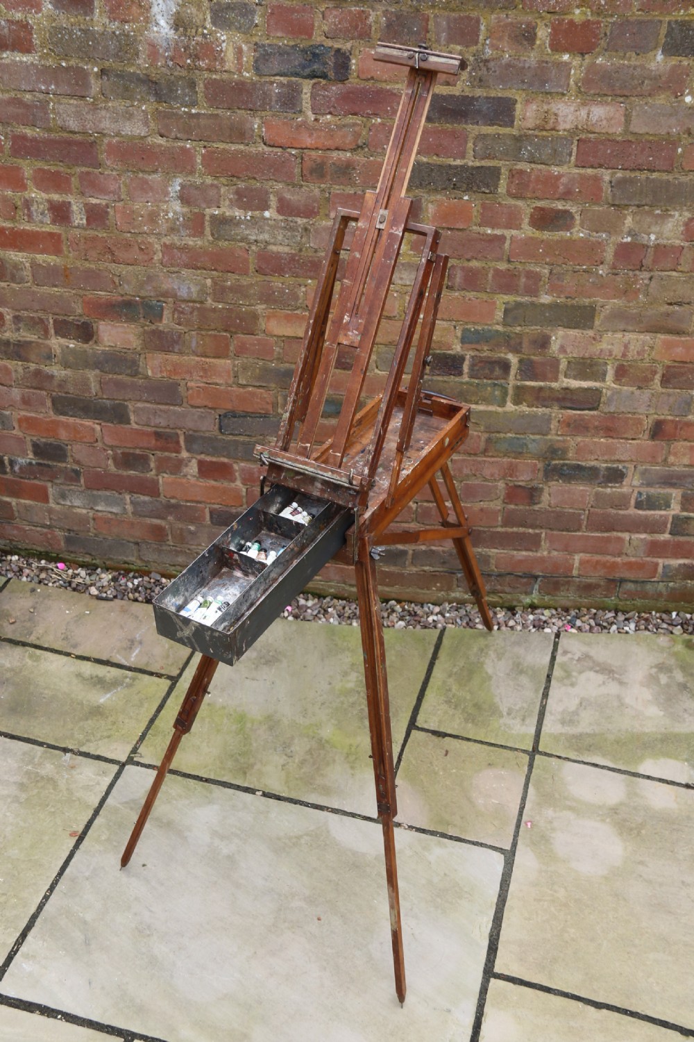 An early 20th century metamorphic artist's folding easel circa 1920 View XIX