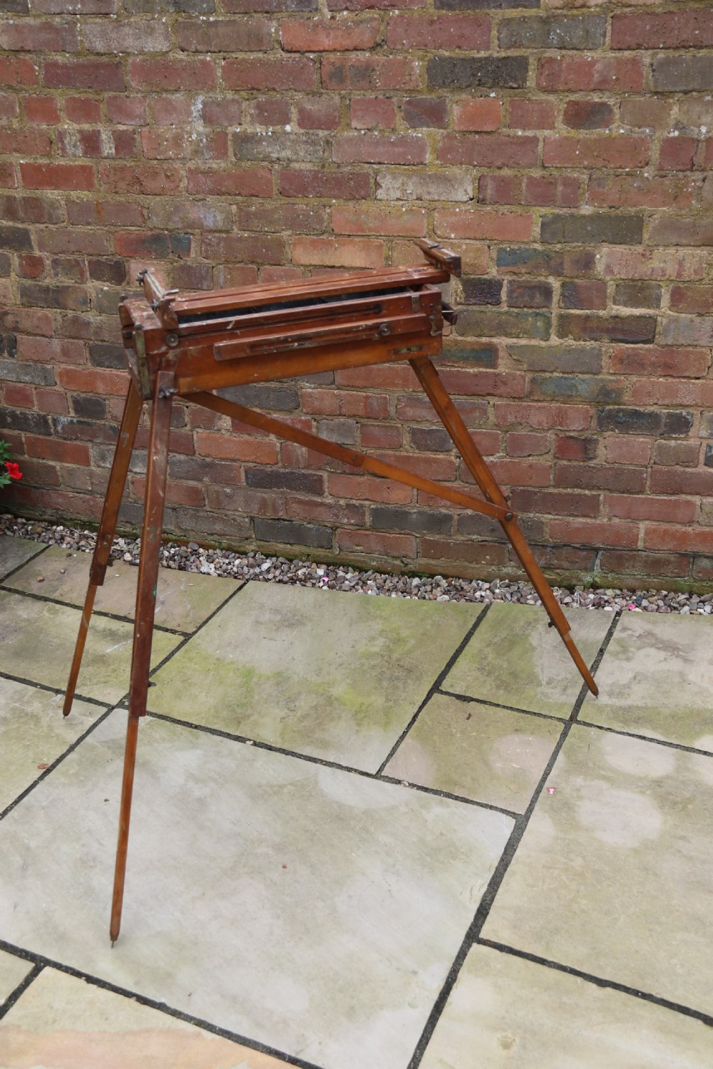 An early 20th century metamorphic artist's folding easel circa 1920 View XXV