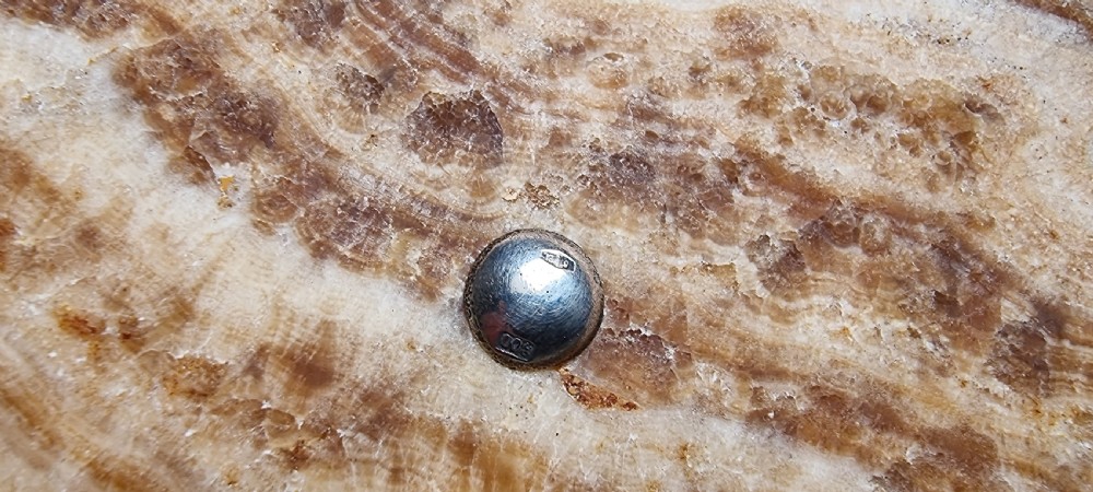 An Italian specimen marble silver mounted bowl and cover View XVI
