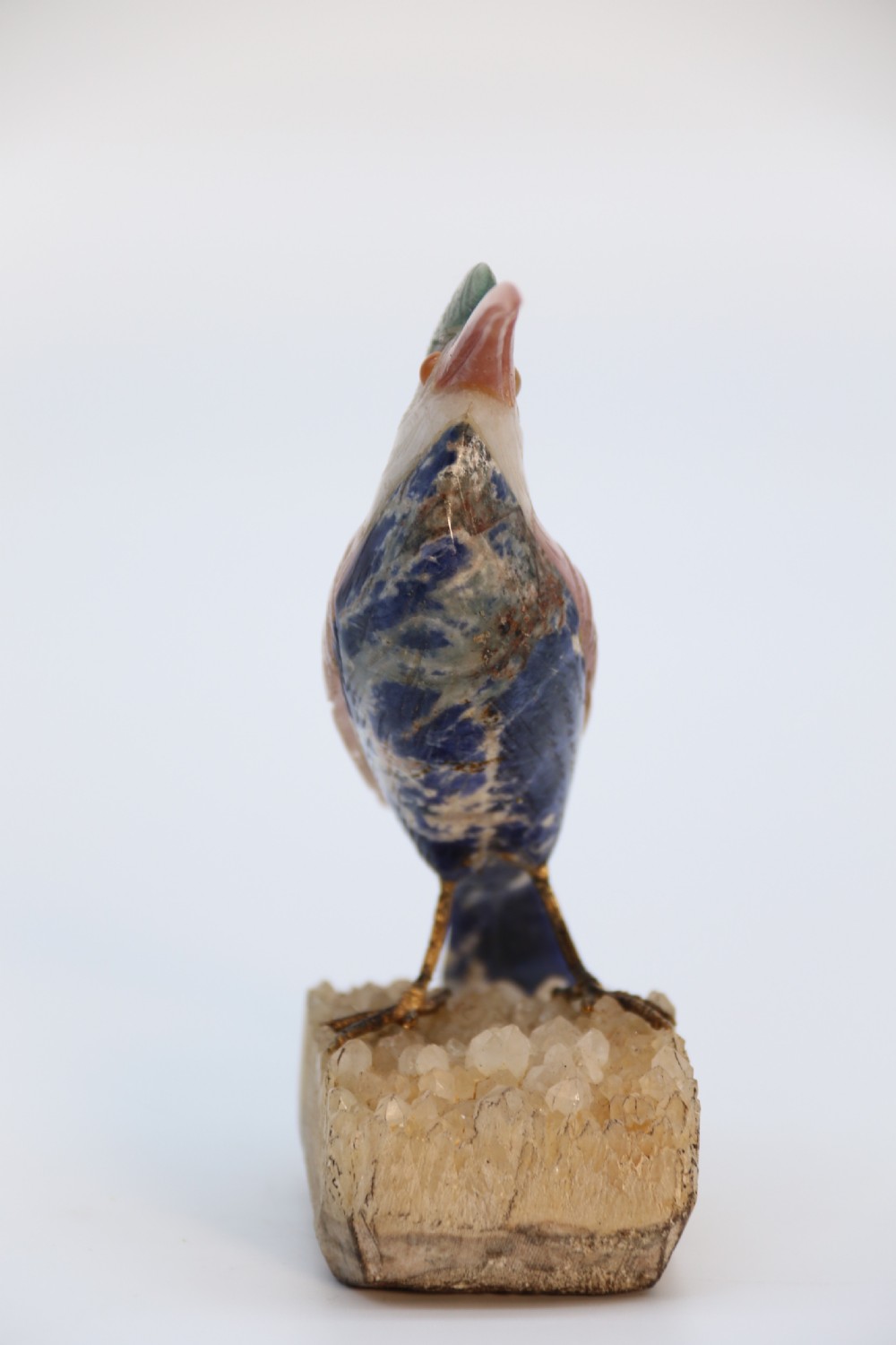 An Italian carved hardstone sculpture of an exotic bird circa 1930

 View V