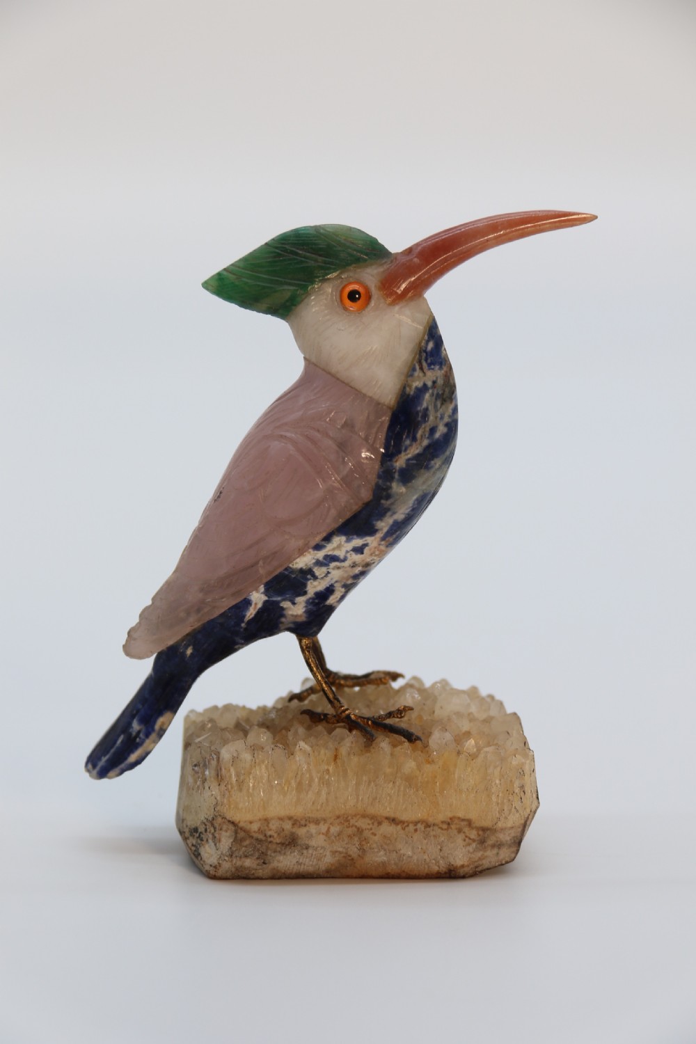 An Italian carved hardstone sculpture of an exotic bird circa 1930

 View VII